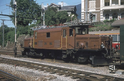 RhB Ge 6/6 Krokodil, Chur, 1978