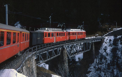 RhB Sassal-Lüen, Doppeltraktion, 1969