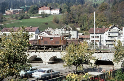 RhB Krokodil, Ilanz, 1968