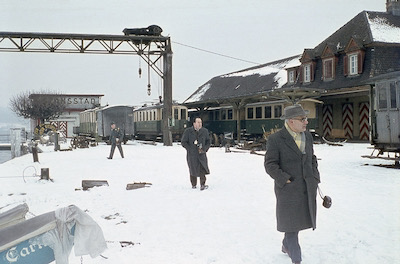 StEB, Stansstad, Abbruch-Fahrzeuge, Aufnahme 1965