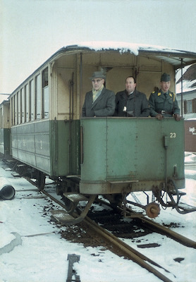 StEB, Stansstad, ausgedienter Zweiachser, Aufnahme 1965