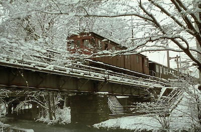 SBB Seetalbahn, Lenzburg, Aabachbrücke, 1965