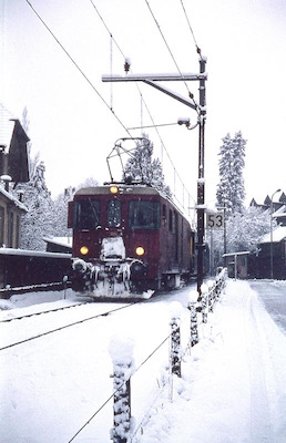 SBB Seetalbahn, Lenzburg, Winter, 1970