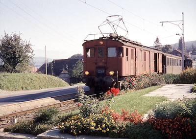 SBB Seetal/Beinwil, beleuchtete De 4/4, 1963