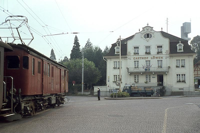 SBB Seetalbahn, Beinwil am See, Löwenplatz, 1965