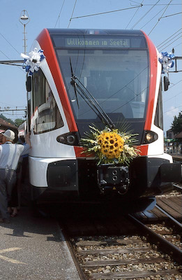 SBB Beinwil am See, Front neuer Zug, 2002