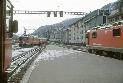 RhB Samaden, 3 Züge, Fj. 1994