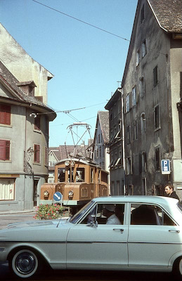 Frauenfeld-Wil-Bahn, Frauenfeld, Ge 4/4 7, Aufnahme 1966