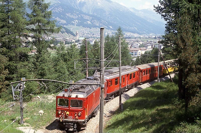 RhB Celerina, Tunneleingang, 1991