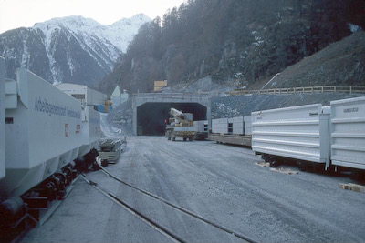 RhB Vereinatunnel Südportal, 1993