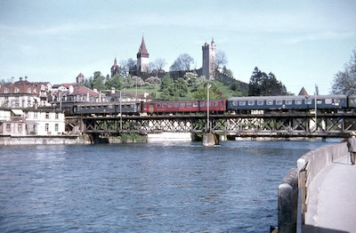 SBB Luzern, Reussbrücke, Gotthardlinie, Musegg-Tunnel, 1969