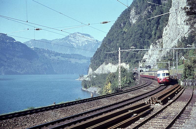 SBB TEE-Zug, Sisikon, Urnersee, Seelisberg, 1963