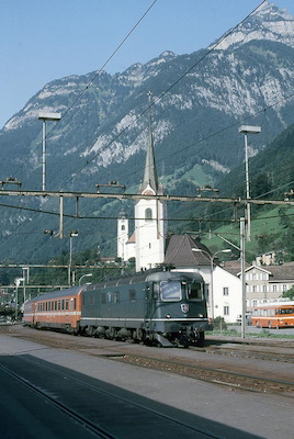 SBB Flüelen, Re 6/6, 1987