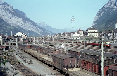 SBB Gotthardbahn, Bahnhof Erstfeld, RAe TEE II, Aufnahme 1967