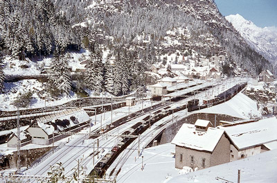 SBB Bahnhof Göschenen, 1970