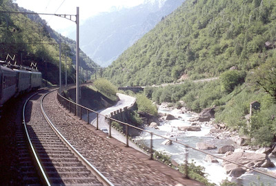 SBB Bei Lavorgo, Ticino, 1967