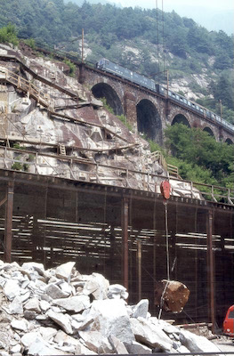 SBB Biaschina, oben Bau N2, 1981