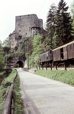 SBB, Duggingen, Schloss Angenstein, Ae 3/6 II, Aufnahme 1961