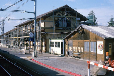 SBB, Station Wichtrach im Umbau, Aufnahme 1988