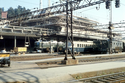 SBB, Bern, Bahnhofumbau, Be 4/7, Fe 4/5, ABFe 4/8, E 40, Aufnahme 1961