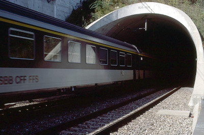 SBB, Ruppoldingen, Borntunnel, Aufnahme 1983