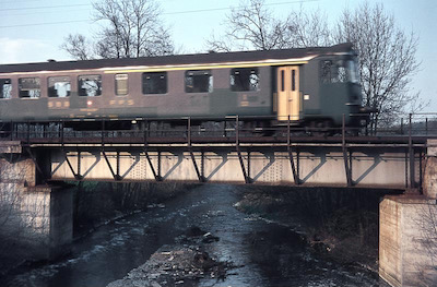 SBB, Suhr, Suhrenbrücke zwischen Aarau und Suhr, Aufnahme 1971