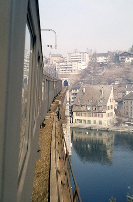 SBB, Schaffhausen, Rheinbrücke, Aufnahme 1970