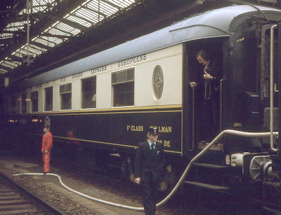 SBB, Bahnhof St. Gallen, Pullman-Wagen 1. Klasse, Aufnahme 1979
