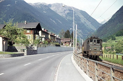 SBB, Schwanden, Ae 3/6 I 10673, Aufnahme 1971