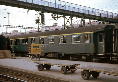SBB, Zürich, RIC-A der schweren Stahlbauart (AB4ü vor 1956), Aufnahme 1974