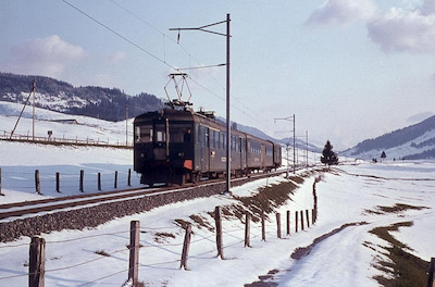 SOB, Altmatt, ABe 4/4 der SOB, Aufnahme 1967