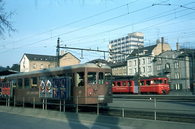 SZU, Zürich Selnau, Uetlibergbahn und Sihltalbahn, Aufnahme 1972